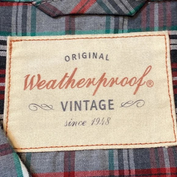 Original Weatherproof Vintage Plaid Button Down Shirt - Picture 2 of 8